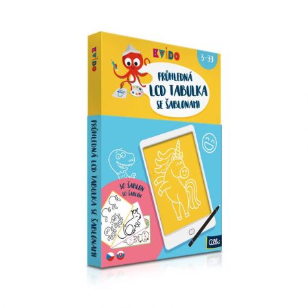 ALBI Kvído - Průhledná LCD tabulka se 30 šablonami