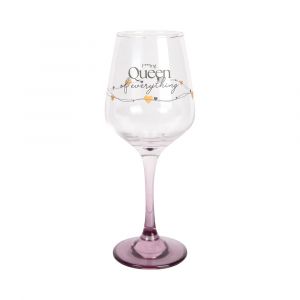ALBI Sklenice na víno 330 ml - Queen of everything