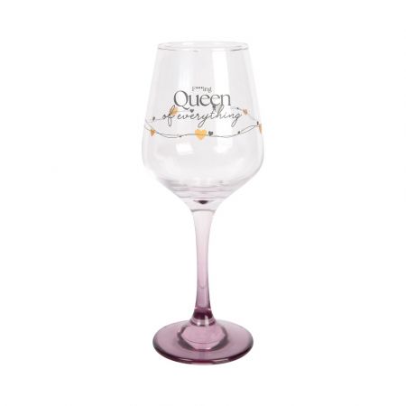 ALBI Sklenice na víno 330 ml - Queen of everything