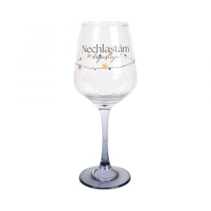 ALBI Sklenice na víno 330 ml - Nechlastám,degustuji