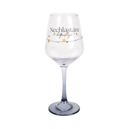 ALBI Sklenice na víno 330 ml - Nechlastám,degustuji