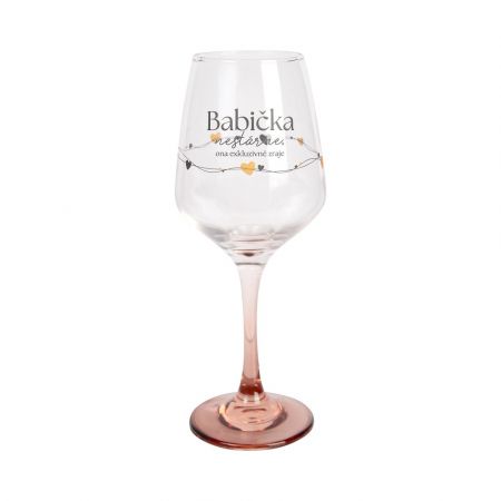 ALBI Sklenice na víno 330 ml - Babička nestárne