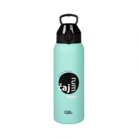 ALBI Mintová termoláhev 680 ml - Čaj, rum, bum!
