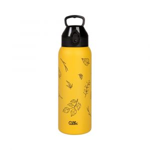ALBI Žlutá termoláhev 680 ml - Listy