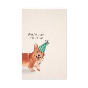 ALBI Přání k narozeninám - Corgi