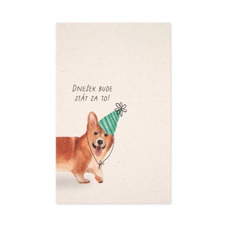 ALBI Přání k narozeninám - Corgi
