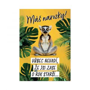 ALBI Hrací přání k narozeninám - Lemur