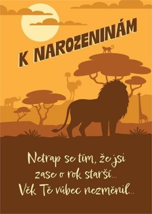 ALBI Hrací a pohyblivé přání k narozeninám - Pštros