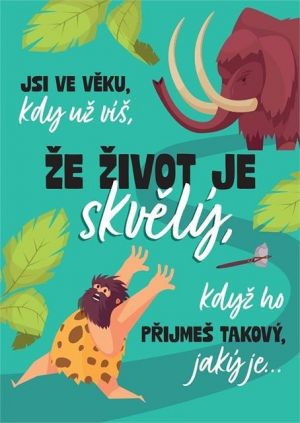 ALBI Hrací přání k narozeninám - Neandrtálec