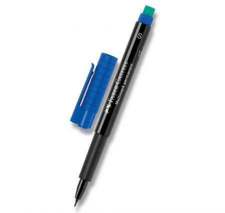 Permanentní popisovač Faber-Castell 1523 S - modrý
