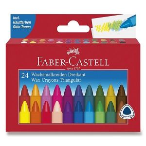 Voskovky Faber-Castell trojhranné - 24 barev