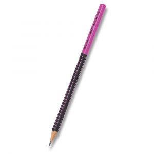 Grafitová tužka Faber-Castell Grip Jumbo Two Tone, tvrdost HB - černá/růžová