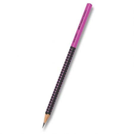 Grafitová tužka Faber-Castell Grip Jumbo Two Tone, tvrdost HB - černá/růžová