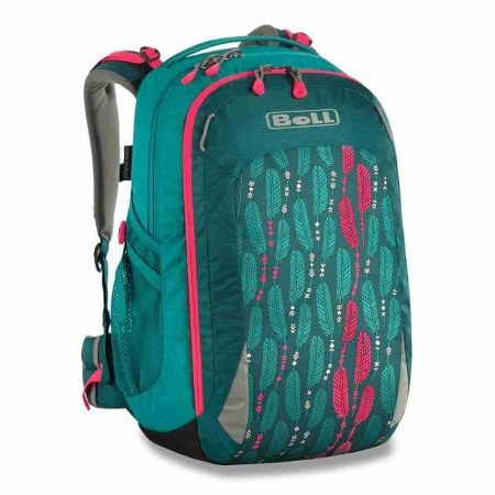 Školní batoh Boll Smart Artwork 24 Feathers - teal