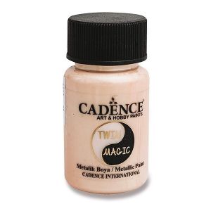 Metalická barva Cadence Twin Magic, 50 ml - zel./broskvová