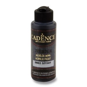 Akrylová barva Cadence Premium, 120 ml - černá