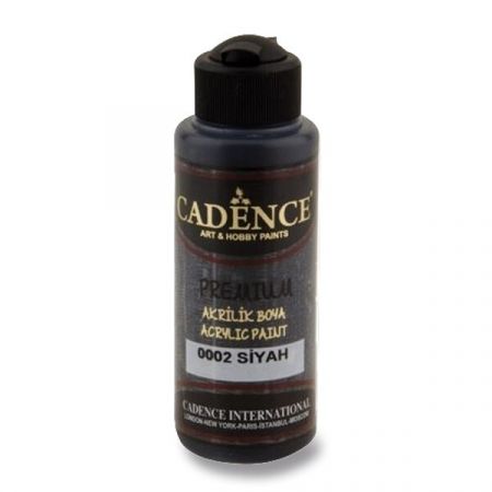 Akrylová barva Cadence Premium, 120 ml - černá