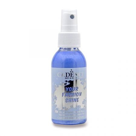 Barvy na textil Cadence Your Fashion Shine, 100 ml - modrá