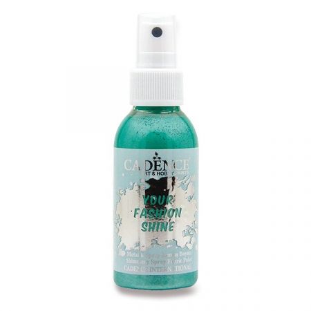 Barvy na textil Cadence Your Fashion Shine, 100 ml - smaragdová