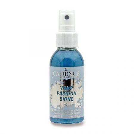 Barvy na textil Cadence Your Fashion Shine, 100 ml - petrolejová
