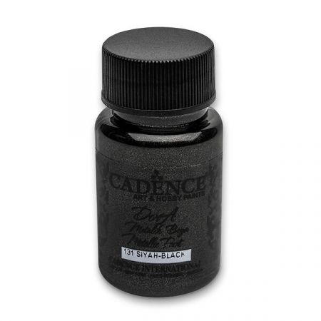 Akrylová barva Cadence Dora Metallic, 50 ml - černá