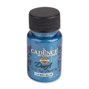 Akrylová barva Cadence Dora Metallic, 50 ml - modrá