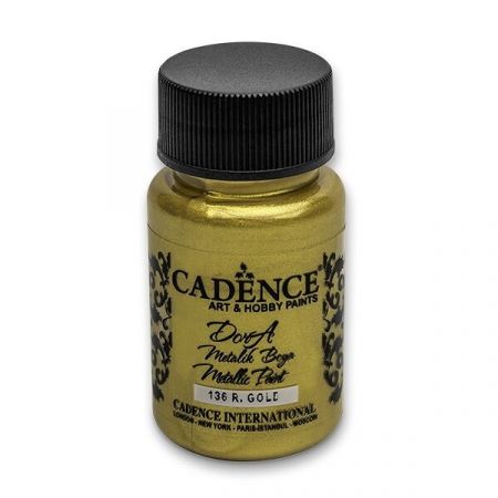 Akrylová barva Cadence Dora Metallic, 50 ml - zlatá
