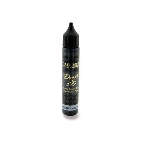 Metalická kontura Cadence, 25 ml - černá