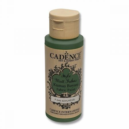 Barvy na textil Cadence Style Matt Fabric, 59 ml - tm. zelená