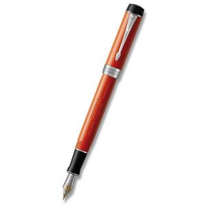 Plnicí pero Parker Duofold Classic Big Red Vintage CT, CNT - hrot F