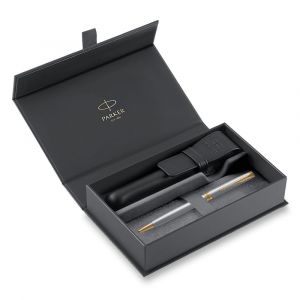 Parker Sonnet Stainless Steel GT - sada kuličkové pero a pouzdro