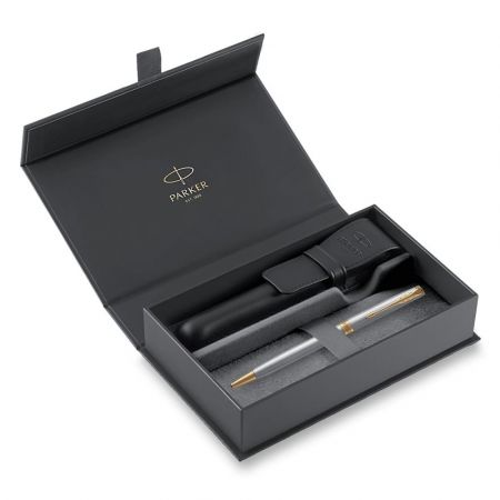 Parker Sonnet Stainless Steel GT - sada kuličkové pero a pouzdro