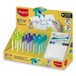 Gumovací pero Maped Kidy Learn Magic - stojánek, 18 ks, mix motivů