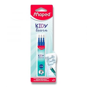 Náplň do gumovacího pera Maped Kidy Learn Magic - modrá, 3 ks