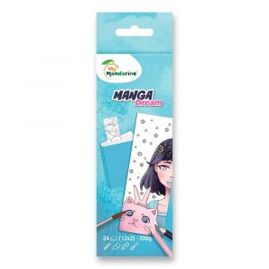 Omalovánky v podobě knižní záložky My Mandarine Manga Dream