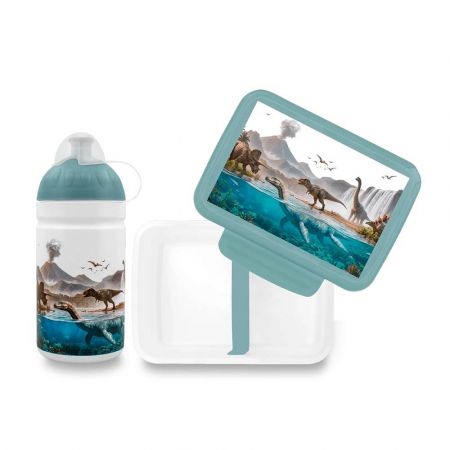 Set Zdravá lahev 0,5 l a Zdravá sváča - dinosauří svět