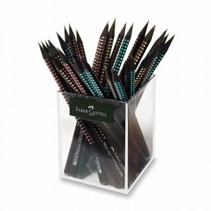 Grafitová tužka Faber-Castell Sparkle Midnight - stojánek, 36 ks