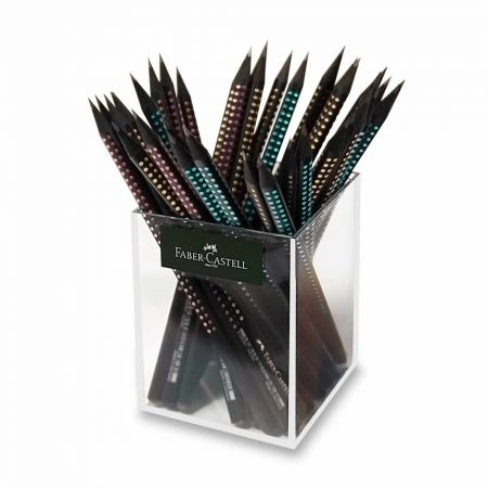 Grafitová tužka Faber-Castell Sparkle Midnight - stojánek, 36 ks