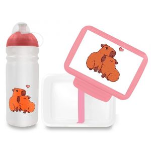 Set Zdravá lahev 0,7 l a Zdravá sváča - kapybary