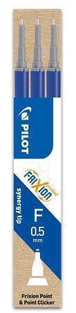 Pilot, Náplň pro Roller FriXion Point, 3 ks, (F) tenký, modrá