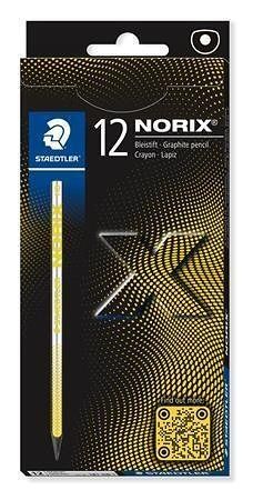Grafitová tužka "Norix 181", žlutá, 12 ks, HB, sada, STAEDTLER 181 HB-1