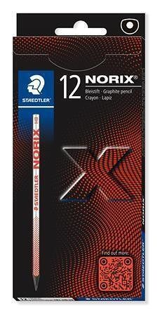 Grafitová tužka "Norix 181", červená, 12 ks, HB, sada, STAEDTLER 181 HB-24