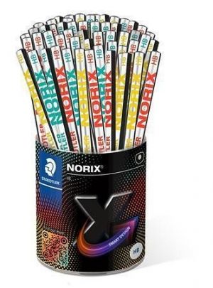 Grafitová tužka "Norix 181", displej/72 ks, mix barev, HB, STAEDTLER 181 KP72