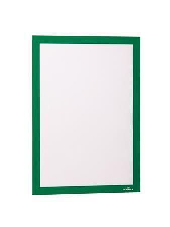 Prezentační rám "DURAFRAME", zelená, A4, samolepicí, 10 ks, DURABLE 488205