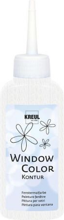 Barva na sklo Window Color, Konturovací barva, White, 80ml, KREUL