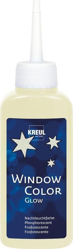 Barva na sklo Window Color, Glow-in-the-dark Yellow, 80ml, KREUL