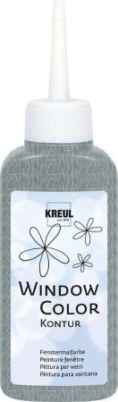 Barva na sklo Window Color, Konturovací barva, Silver, 80ml, KREUL