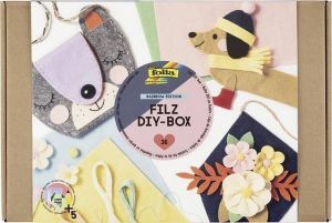 Kreativní filcová sada "Rainbow Edition", 5 dekorací, 36 dílů, FOLIA 9310