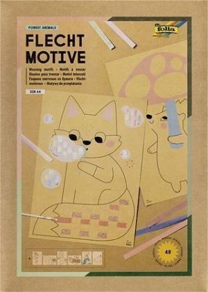 Creative weaving motif set, 48 pieces, FOLIA, forest animals