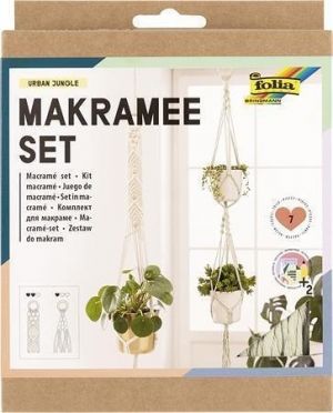 Sada Makramé "Urban Jungle", 2 dekorace, 7 dílů, FOLIA 23729